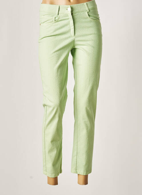 Pantalon 7/8 vert GUY DUBOUIS pour femme