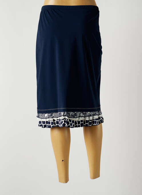 Jupe mi-longue bleu FRANCE RIVOIRE pour femme