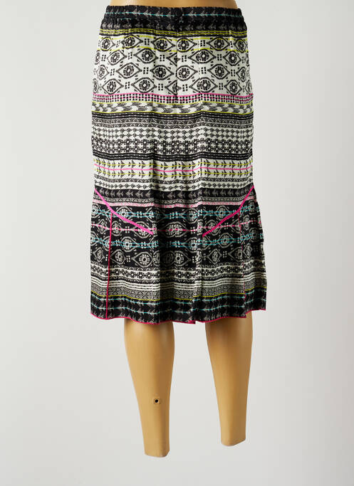 Jupe mi-longue noir FRANCE RIVOIRE femme