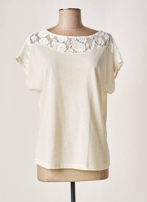 T-shirt beige MERI & ESCA pour femme