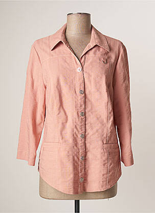 Chemisier coupe cintrée manches 3/4 rose FRANCE RIVOIRE femme