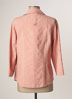 Chemisier coupe cintrée manches 3/4 rose FRANCE RIVOIRE femme