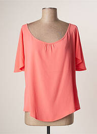 Top stretch manches courtes orange GUY DUBOUIS femme