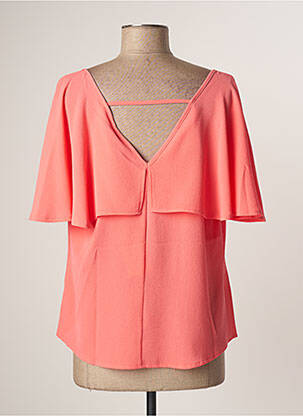 Top stretch manches courtes orange GUY DUBOUIS femme