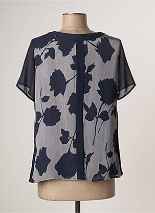Top stretch manches courtes bleu FRANCE RIVOIRE femme