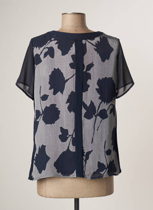 Top stretch manches courtes bleu GUY DUBOUIS femme