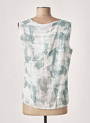 Top imprimé fantaisie sans manche bleu MERI & ESCA femme
