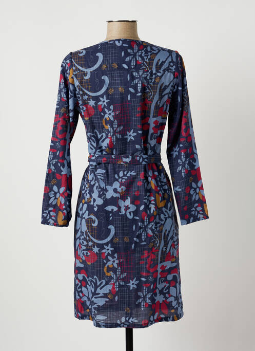 Robe mi-longue bleu GUY DUBOUIS pour femme