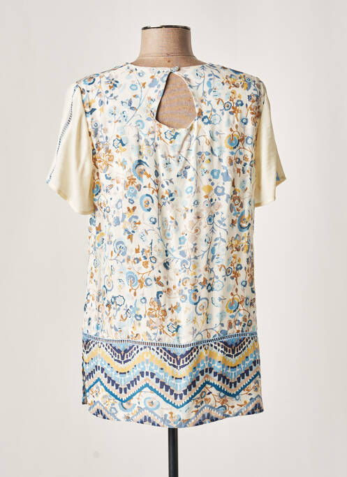 Tunique manches courtes coupe fluide beige MERI & ESCA femme