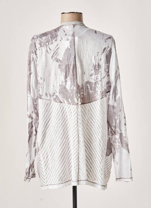 Gilet manches longues gris MERI & ESCA pour femme