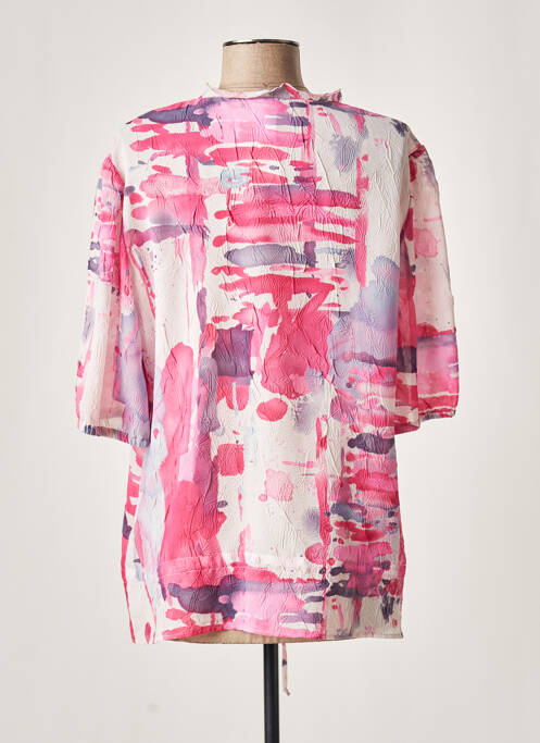 Tunique manches longues rose GUY DUBOUIS pour femme