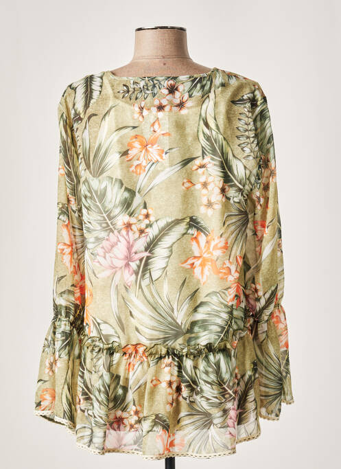 Tunique manches longues vert GUY DUBOUIS pour femme