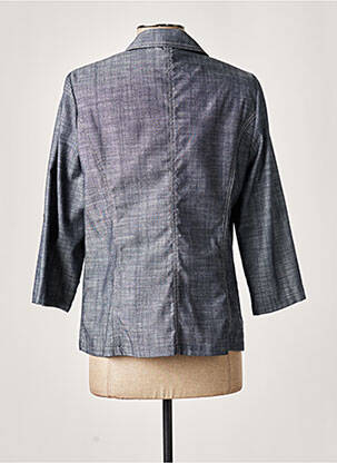 Veste casual epaulette bleu GUY DUBOUIS femme