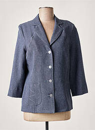 Veste casual col tailleur bleu GUY DUBOUIS femme