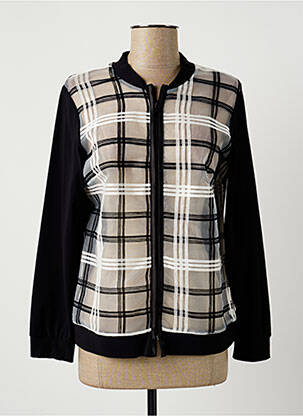 Veste casual col rond noir MERI & ESCA femme