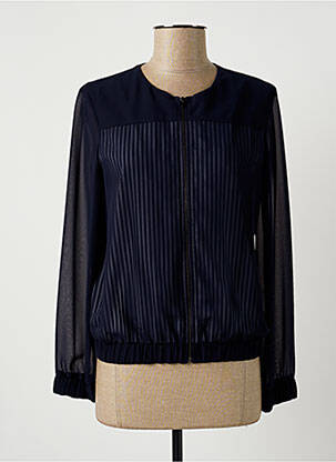 Veste casual col rond bleu MERI & ESCA femme