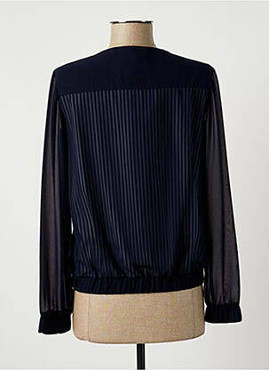 Veste casual col rond bleu MERI & ESCA femme