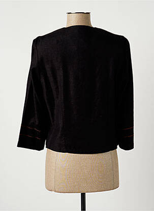 Veste casual fermeture boutonnée sur le devant noir FRANCE RIVOIRE femme