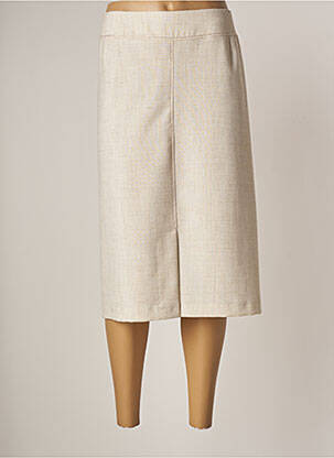 Jupe mi-longue taille normale beige GUY DUBOUIS femme
