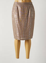 Jupe mi-longue taille haute beige MERI & ESCA femme