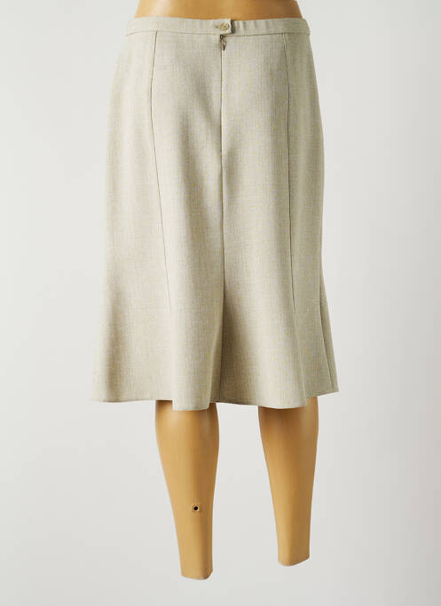 Jupe mi-longue beige GUY DUBOUIS pour femme