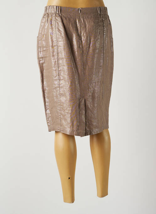 Jupe mi-longue beige MERI & ESCA pour femme