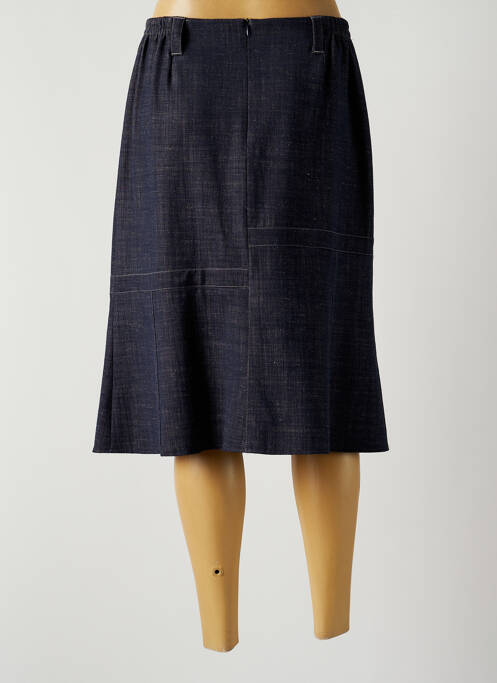 Jupe mi-longue bleu GUY DUBOUIS pour femme