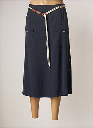 Jupe mi-longue taille normale bleu MERI & ESCA femme