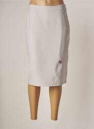 Jupe mi-longue taille normale gris GUY DUBOUIS femme