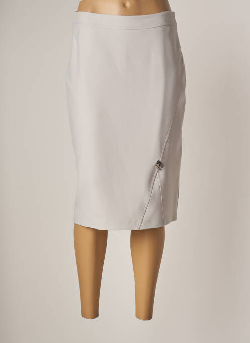 Jupe mi-longue taille normale gris FRANCE RIVOIRE femme
