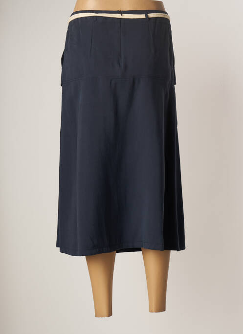 Jupe mi-longue bleu GUY DUBOUIS pour femme