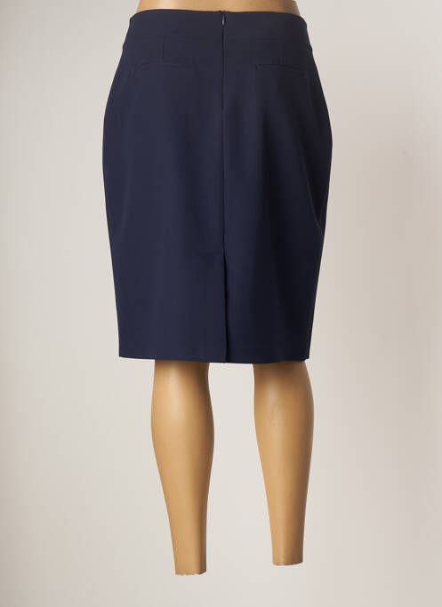 Jupe mi-longue bleu GUY DUBOUIS pour femme
