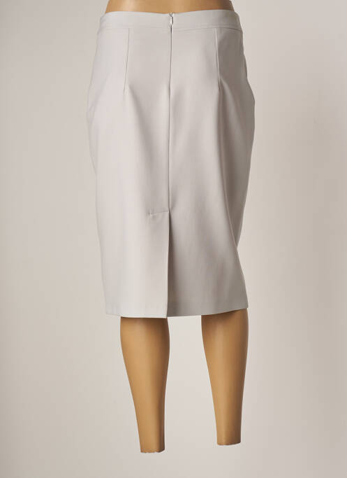 Jupe mi-longue gris FRANCE RIVOIRE pour femme