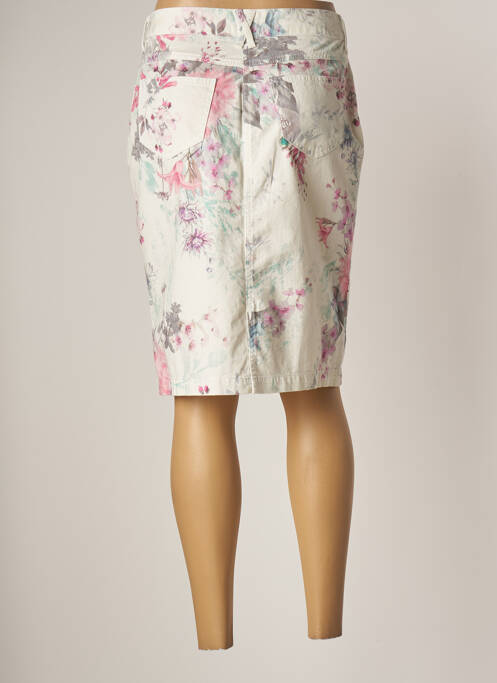 Jupe mi-longue blanc FRANCE RIVOIRE pour femme