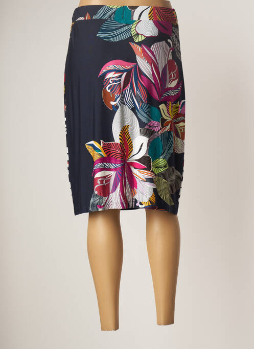 Jupe mi-longue bleu GUY DUBOUIS pour femme