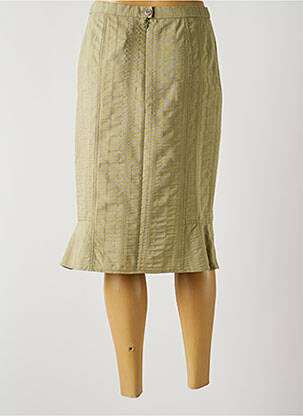 Jupe mi-longue taille normale vert FRANCE RIVOIRE femme