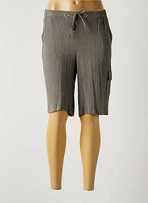 Bermuda taille élastique taille normale gris MERI & ESCA femme