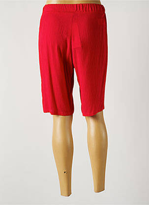 Bermuda taille élastique taille normale rouge MERI & ESCA femme