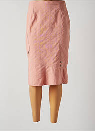 Jupe longue fermeture zippée au dos rose MERI & ESCA femme