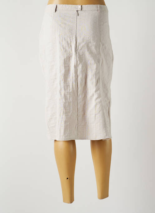 Jupe mi-longue gris GUY DUBOUIS pour femme