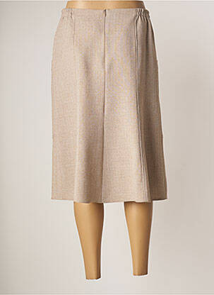 Jupe mi-longue stretch beige IMPULSION femme