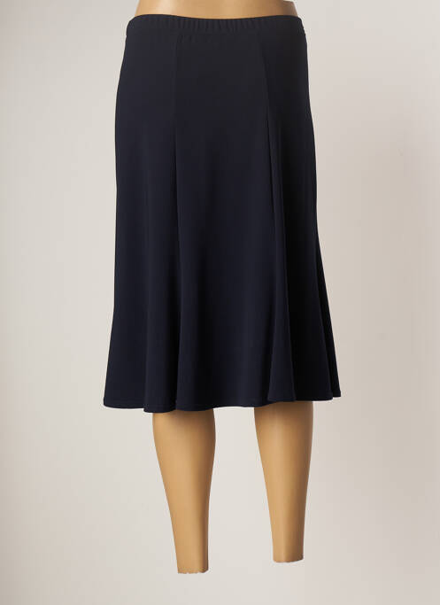 Jupe mi-longue bleu GUY DUBOUIS pour femme