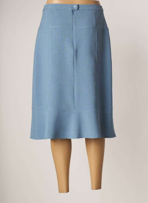 Jupe mi-longue bleu GUY DUBOUIS pour femme
