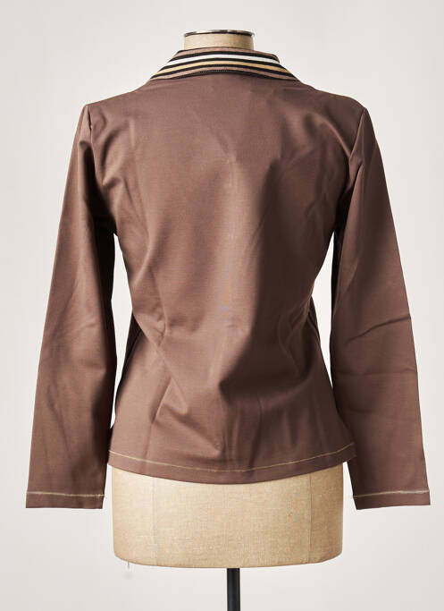 Top marron FRANCE RIVOIRE pour femme