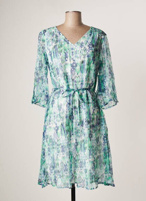 Robe mi-longue bleu AGATHE & LOUISE pour femme