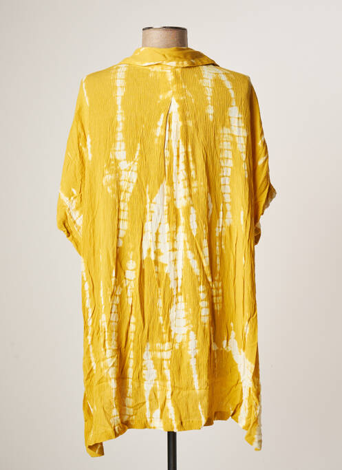 Tunique manches courtes jaune L'ATELIER D'ANNA pour femme