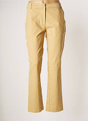 Pantalon chino beige AGATHE & LOUISE pour femme