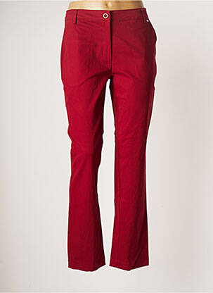 Pantalon chino rouge AGATHE & LOUISE pour femme
