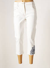 Pantacourt blanc PAUSE CAFE pour femme seconde vue