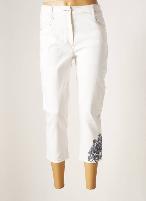 Pantacourt blanc PAUSE CAFE pour femme